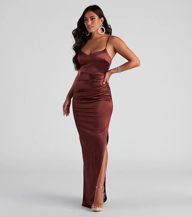 Windsor Millie High Slit Formal Dress at Hamilton Place in Chattanooga, TN