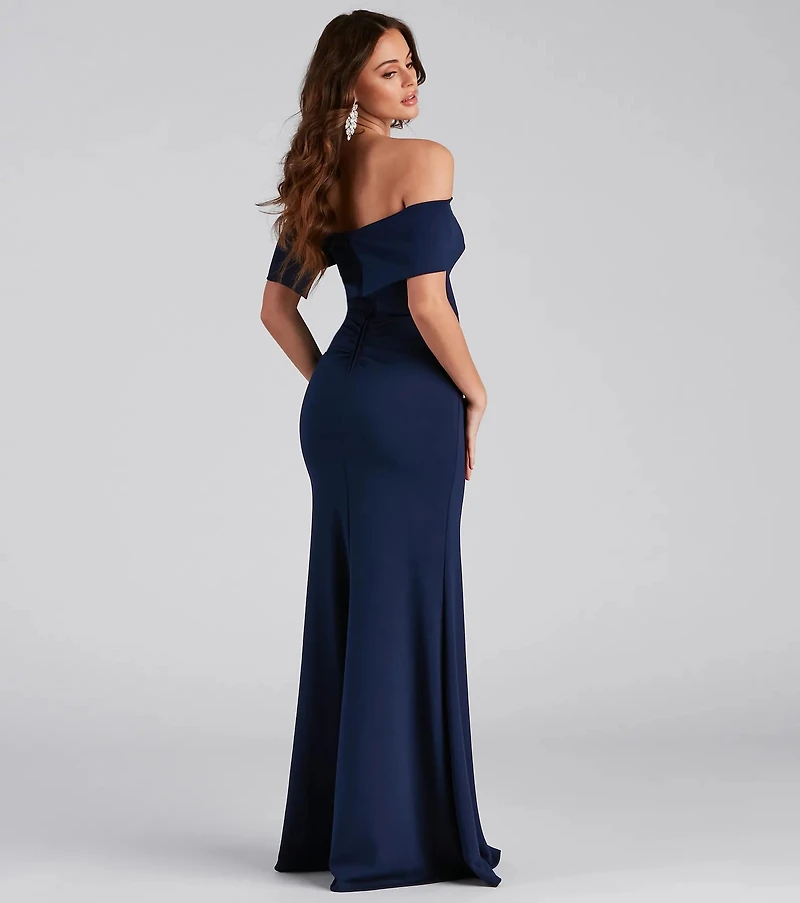 windsor blue off the shoulder dress Royal Blue Sweet 16 Dresses,One Shoulder Sweet 16 Dress,Ruffled Sweet 16 Dress,SW00034, US18W / Red