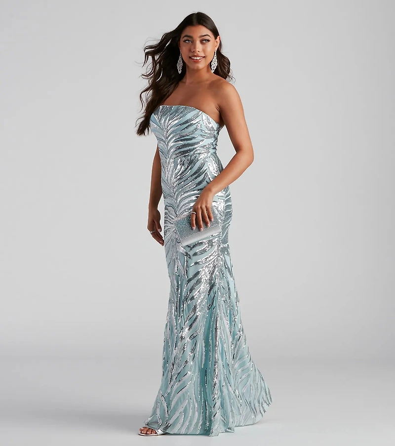 Elliana Sequin Mermaid Dress