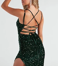 Jacqueline Formal V-Neck Long Dress