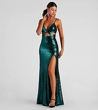 Selene Formal Sequin A-Line Dress