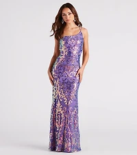 Eleanor Formal Sequin One Shoulder Dress