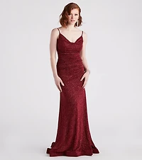 Shay Formal Lurex Glitter Dress