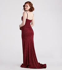 Shay Formal Lurex Glitter Dress
