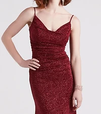 Shay Formal Lurex Glitter Dress