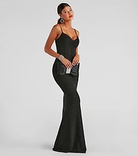 Kelsie Formal Glitter Mermaid Dress