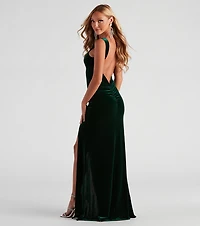 Lindsey Formal Velvet Mermaid Dress