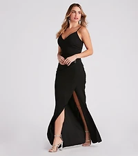 Skyler Formal A-Line Crepe Dress