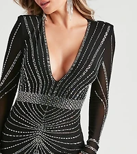 Jennie Formal Rhinestone Long Dress