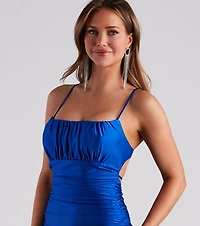 Martha Formal Satin Mermaid Long Dress