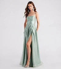 Alexis Formal Rhinestone A-Line Dress