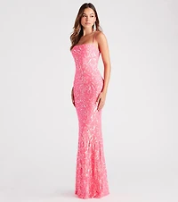 Noemi Formal Sequin A-Line Dress