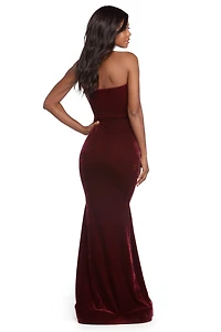Kimberly Velvet Sweetheart Dress