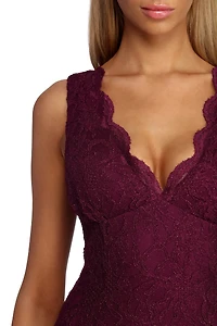 Tara Formal Glitter Lace Dress