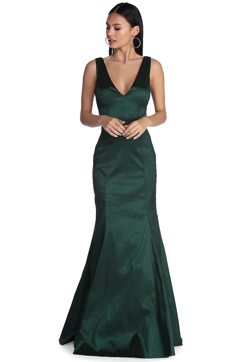 Kailey Formal Taffeta Mermaid Dress