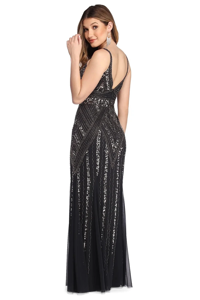 Helen Intricate Indulgence Beaded Dress
