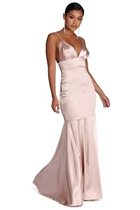 Isabel Formal Satin Mermaid Dress