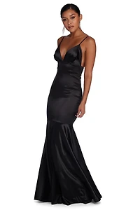 Isabel Formal Satin Mermaid Dress