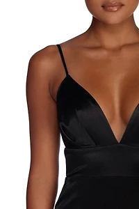 Isabel Formal Satin Mermaid Dress