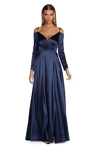 Annie Formal Knot Satin Dress