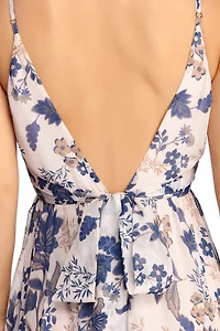 Zara Formal Rose Chiffon Dress