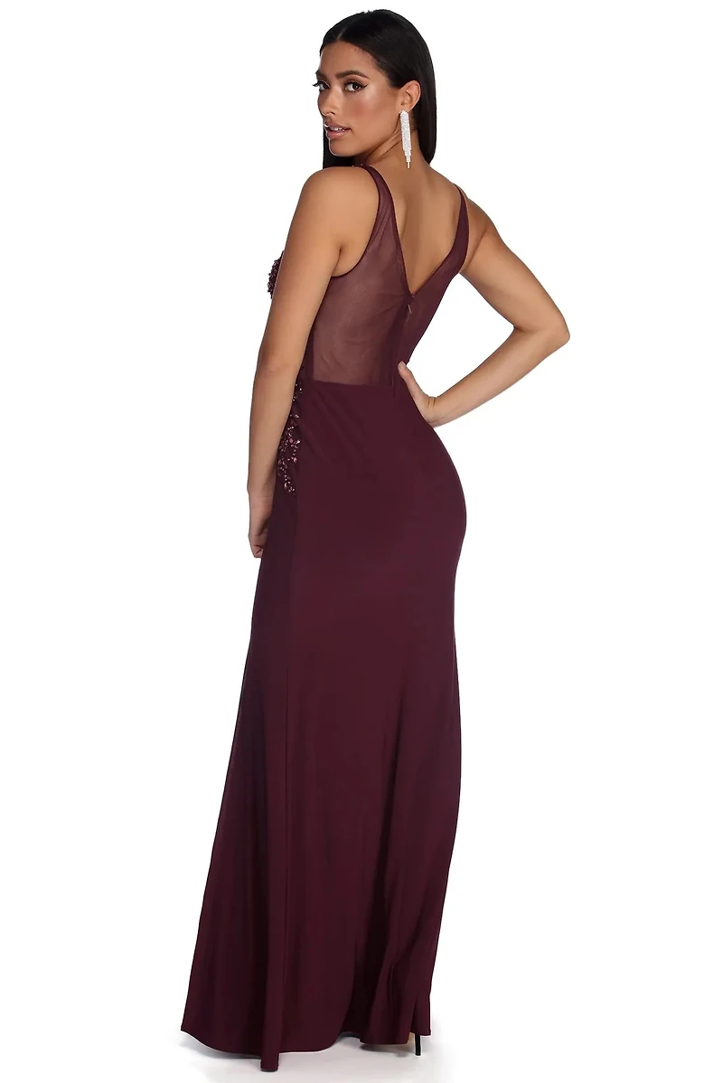 Valerie Beaded Vixen Evening Dress