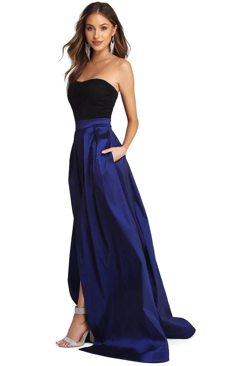 Miley Formal Sweetheart Lace Dress
