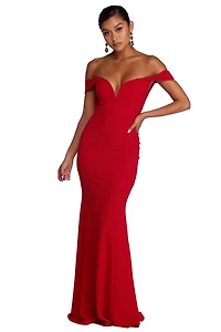 Aniyah Formal Off The Shoulder Dress