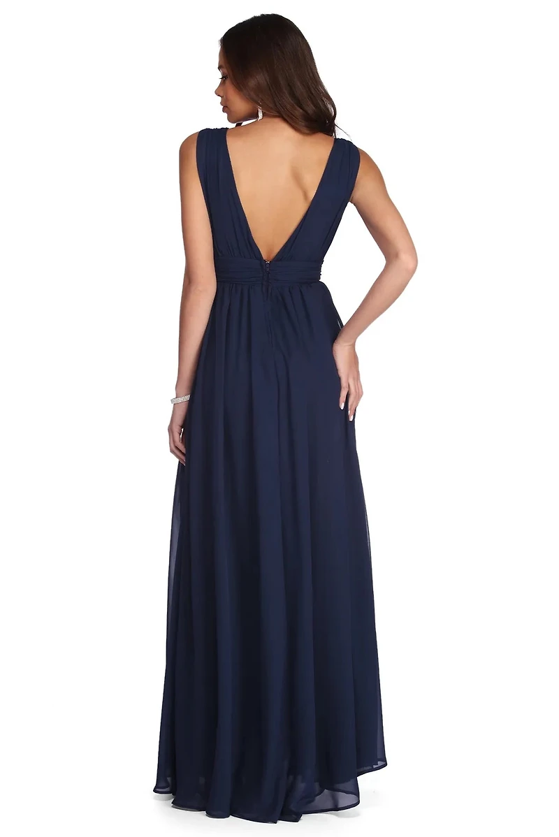 Reese Formal Layered Chiffon Dress