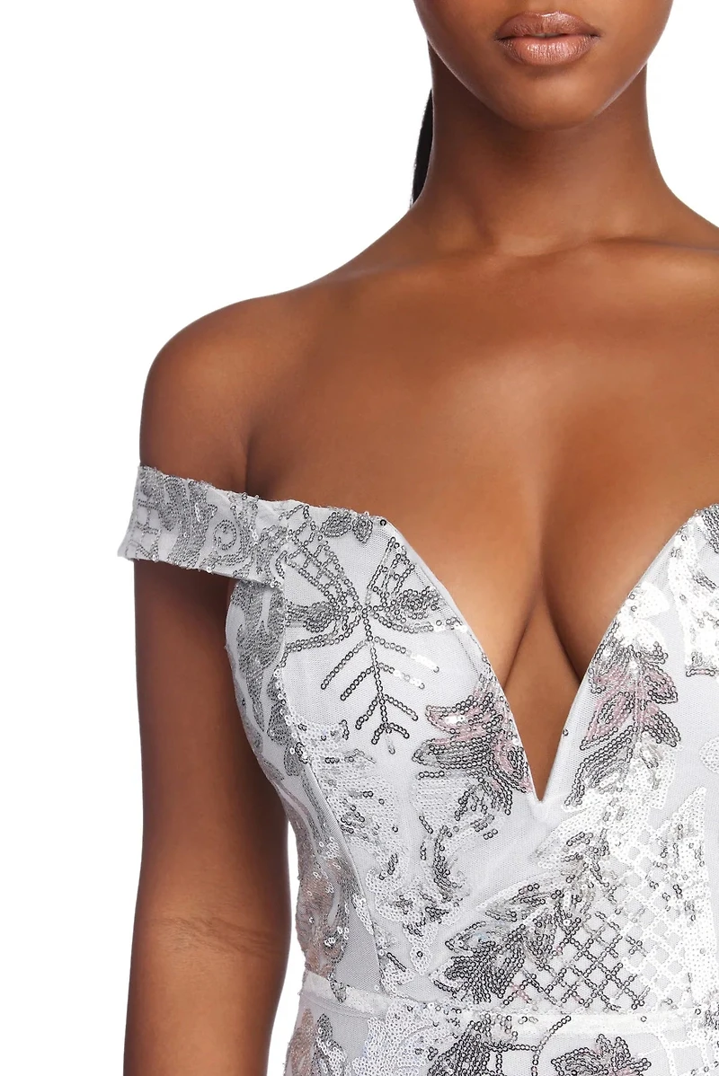 Saraya Sequin Sweetheart Formal Dress