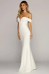 Emerson Formal Lattice Mermaid Dress