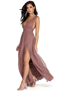 Reese Formal Layered Chiffon Dress