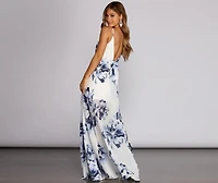 Zara Formal Rose Chiffon Dress