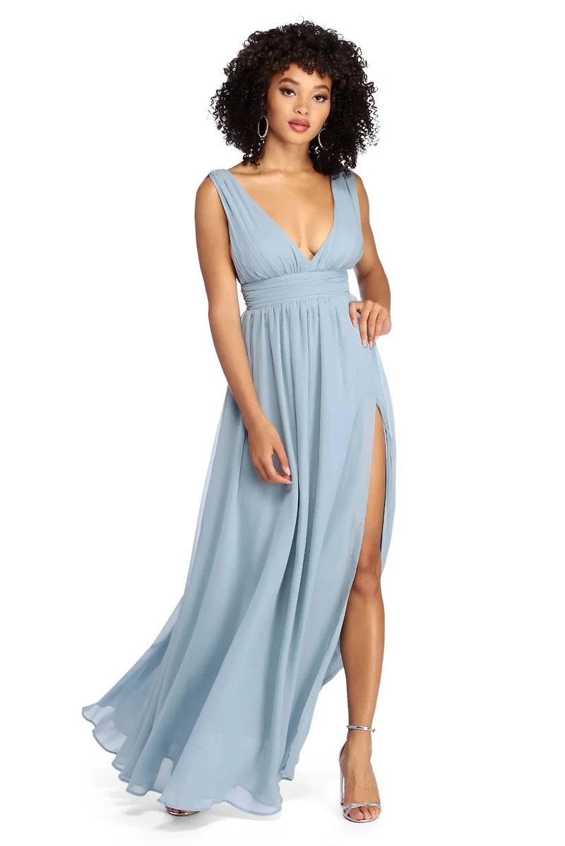 Reese Formal Layered Chiffon Dress