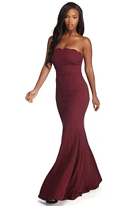 Miranda Glitter Mermaid Formal Dress
