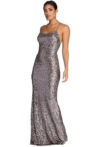 Chrissy Formal Open Back Dress