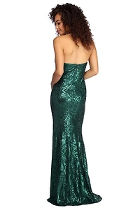 Aspyn Formal Sleeveless Sequin Dress