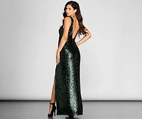 Zoya Sequin Formal Dress