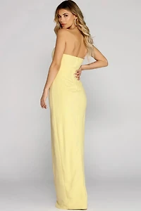 Serena Strapless Wrap Gown