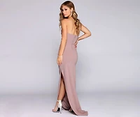 Marianne Pleated Sweetheart Dress