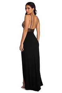 Alondra Formal Lace Halter Dress