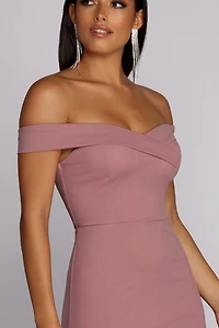 Kelly Off The Shoulder Formal Dress