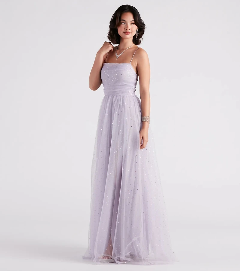 Larissa Formal Tulle Glitter Ballgown
