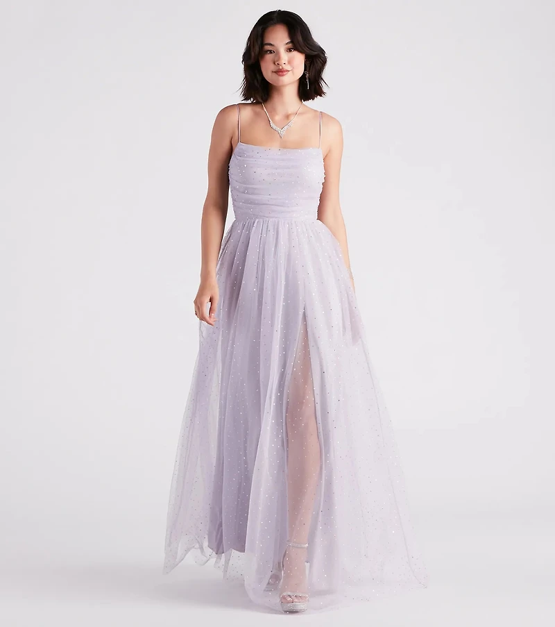 Larissa Formal Tulle Glitter Ballgown