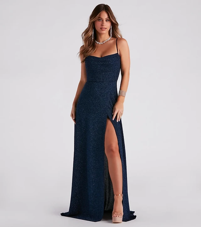 Windsor Stephanie Formal Glitter A-Line Dress at Hamilton Place in  Chattanooga, TN