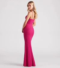 Kelsie Formal Glitter Mermaid Dress
