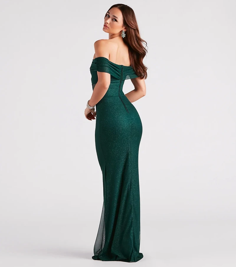 Alice Formal Glitter Off The Shoulder Dress