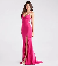 Aubrey Formal V-Neck Mermaid Dress