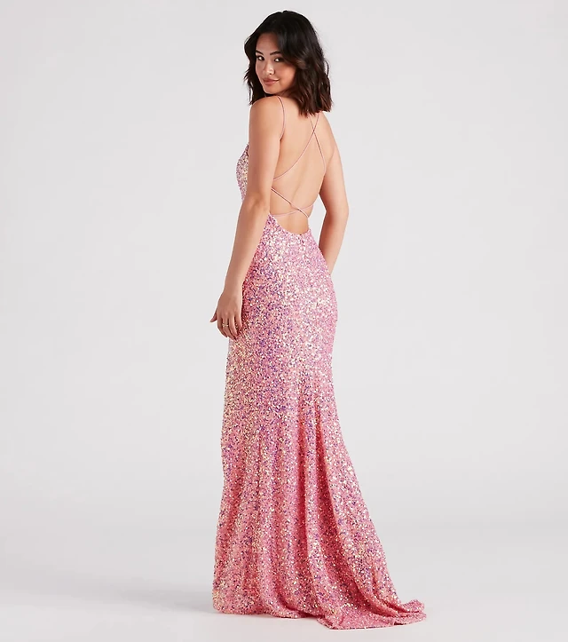 Windsor Emmeline Iridescent Sequin A-Line Formal Dress at Hamilton Place in Chattanooga, TN Windsor Emmeline Iridescent Sequin A-Line Formal Dress at Hamilton Place in Chattanooga, TN