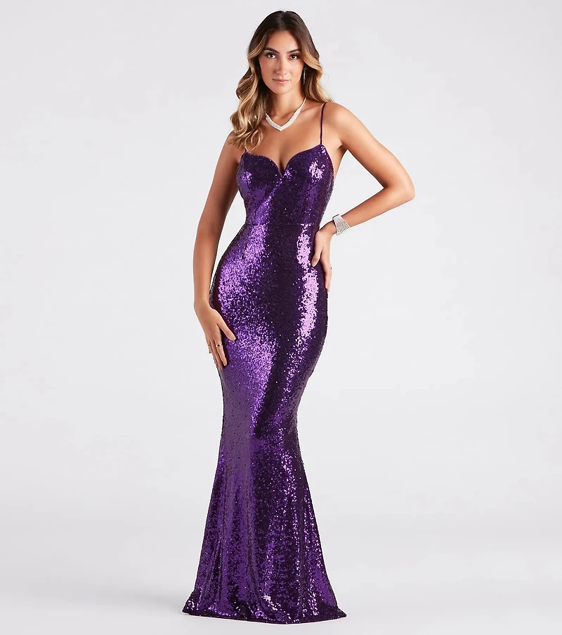 green emerald velvet dress LACI Formal Dress main image 0